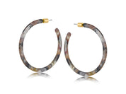 Hortense Resin Statement Hoop Earrings
