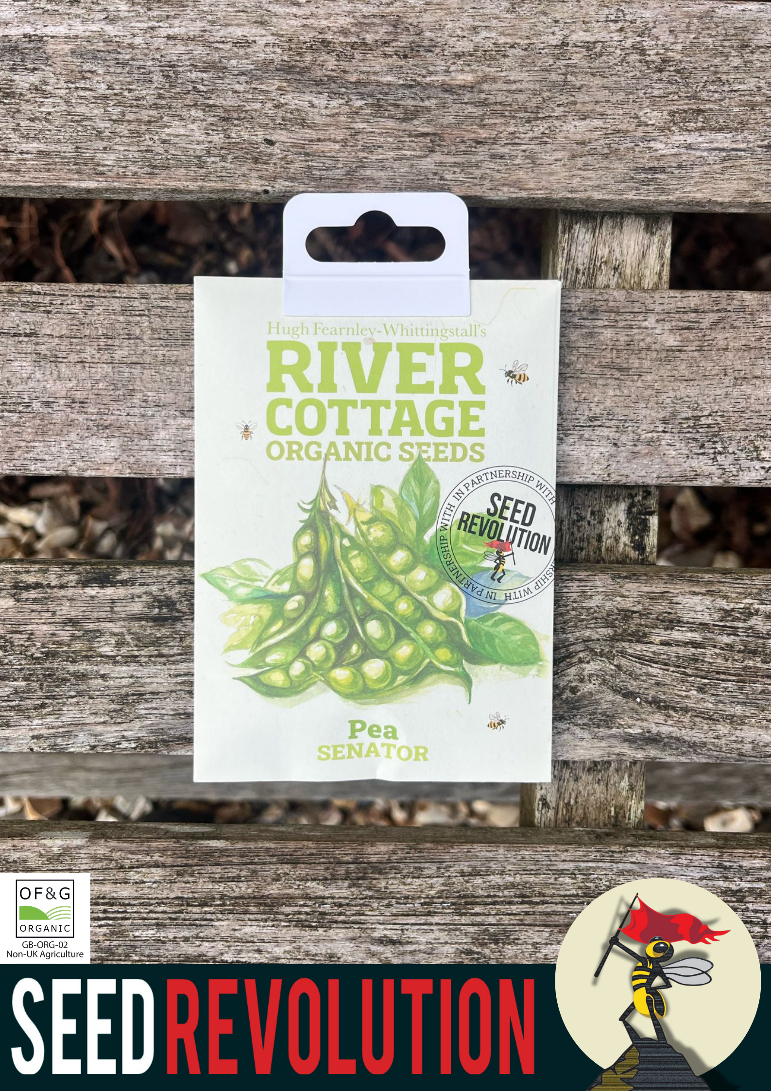 Organic Pea Senator Vegetable Seed - River Cottage
