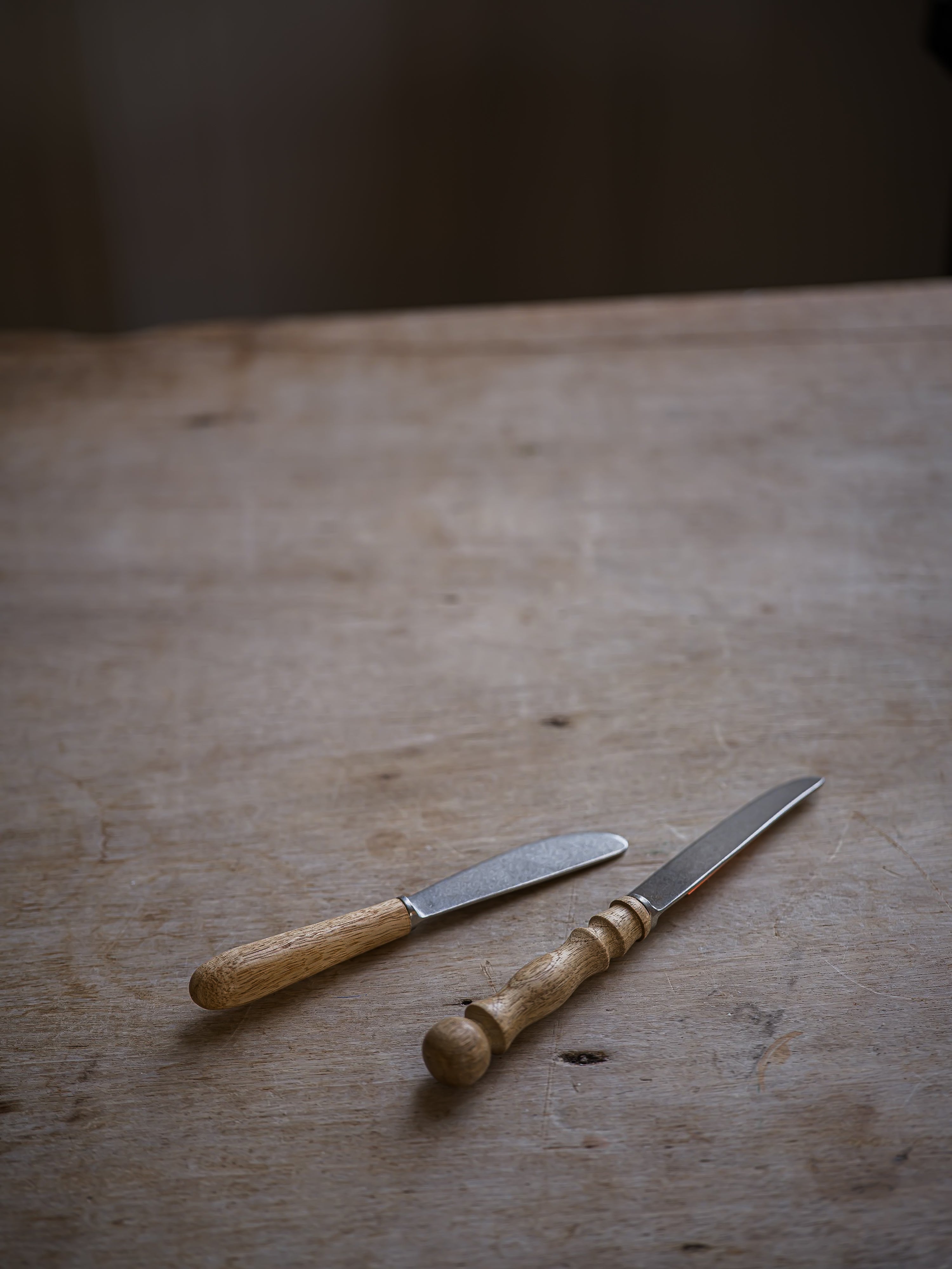 Hand-carved Breakfast Knives | Set of 2