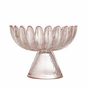 Nalu Pedestal Bowl | Rose,Glass