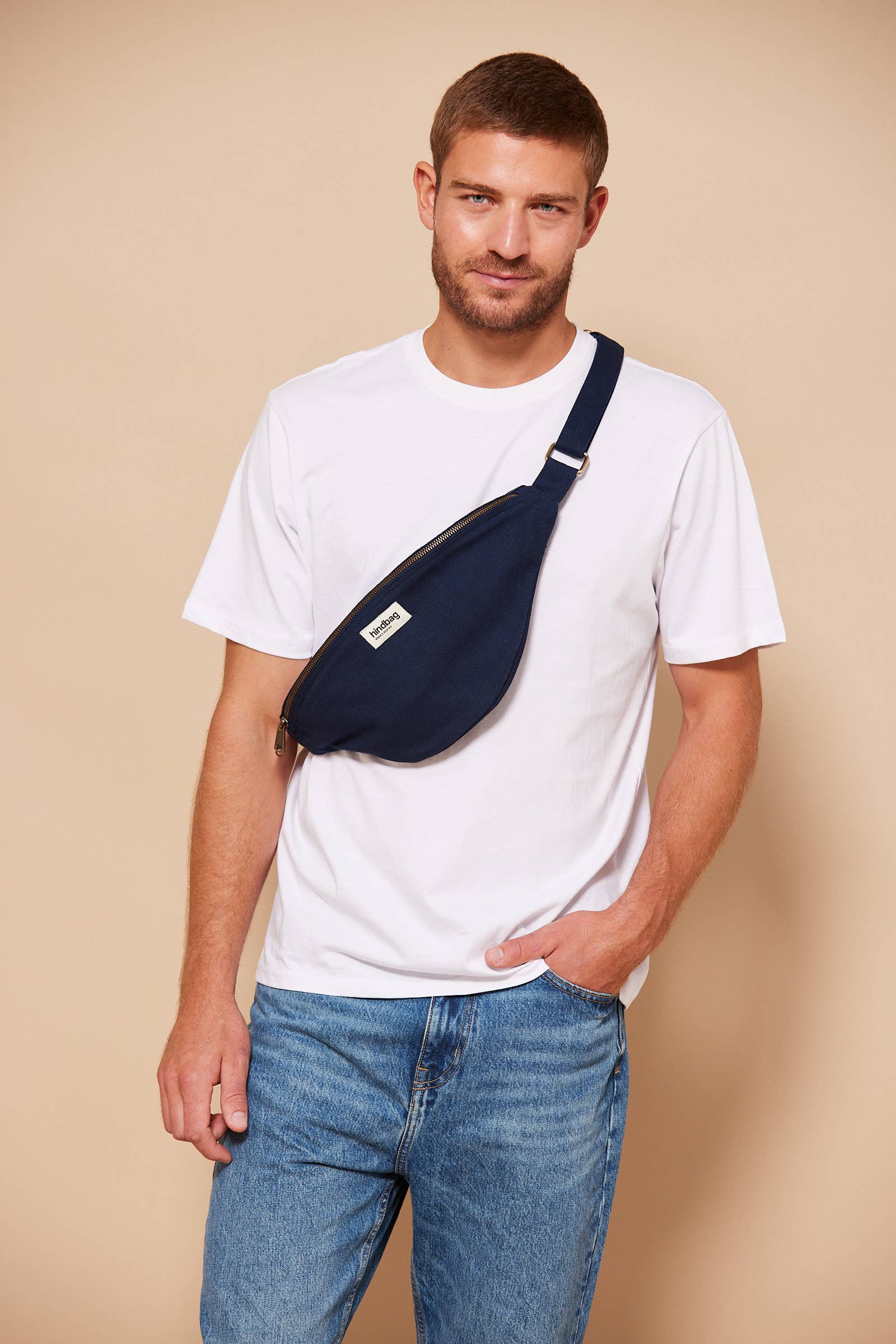 Sasha Navy fanny pack