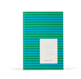 Vita Notebook | Small Green Stripes