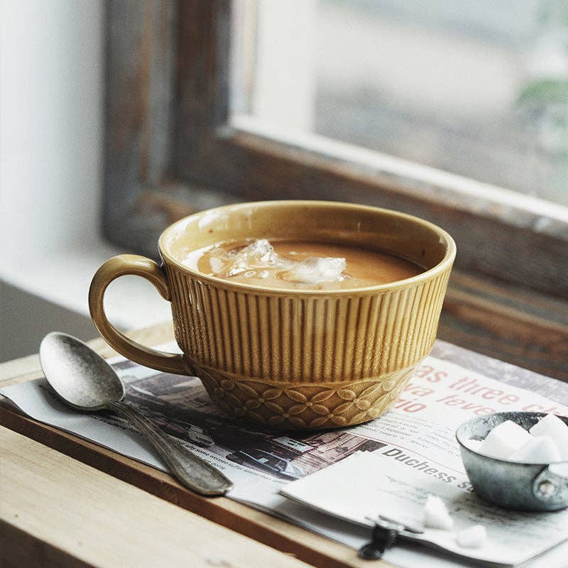 Japanese Kiln-Changed Ceramic XL Mug