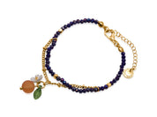 Marina Tangerine Beaded Bracelet