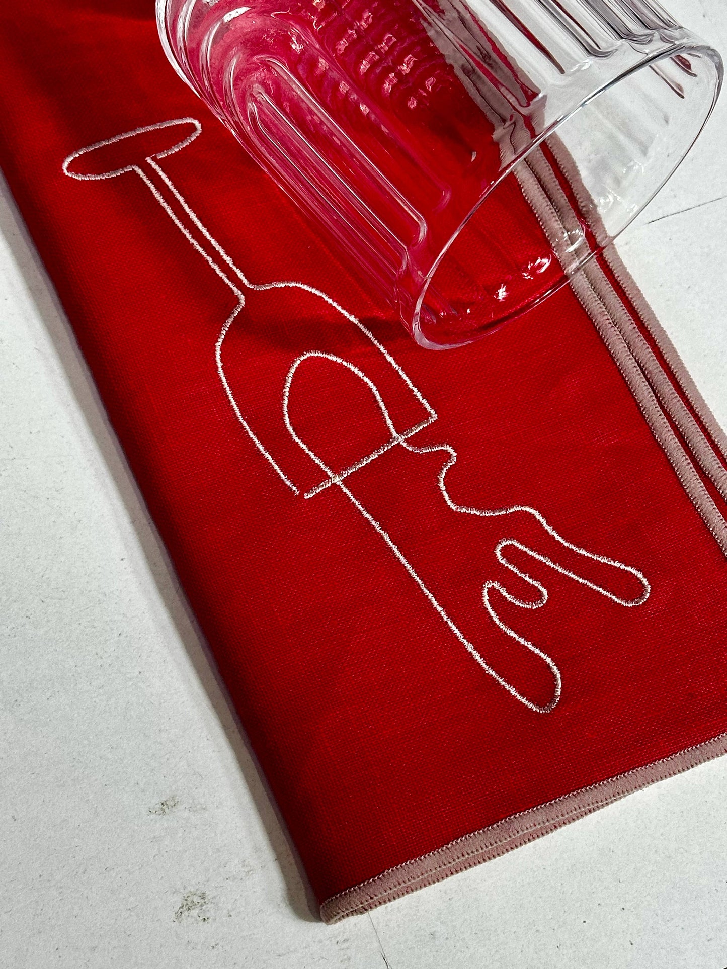Linen Blend Napkins | Wine (Set of 2)