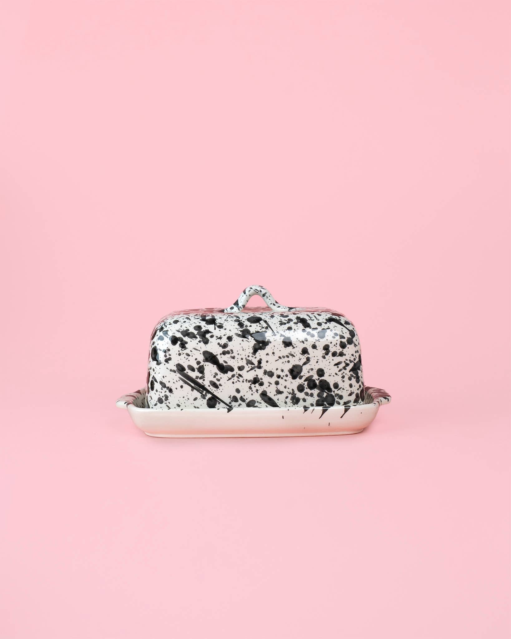 Butter Dish | White and Black GALAXIA