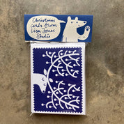 Christmas Cards | Pack of 10 (Cat & Reindeer)