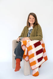 Wool Throw Blanket | Studie Orange