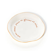 'Never Count Years or Glasses of Wine' Statement Plate
