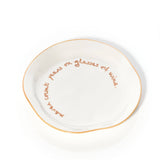 'Never Count Years or Glasses of Wine' Statement Plate