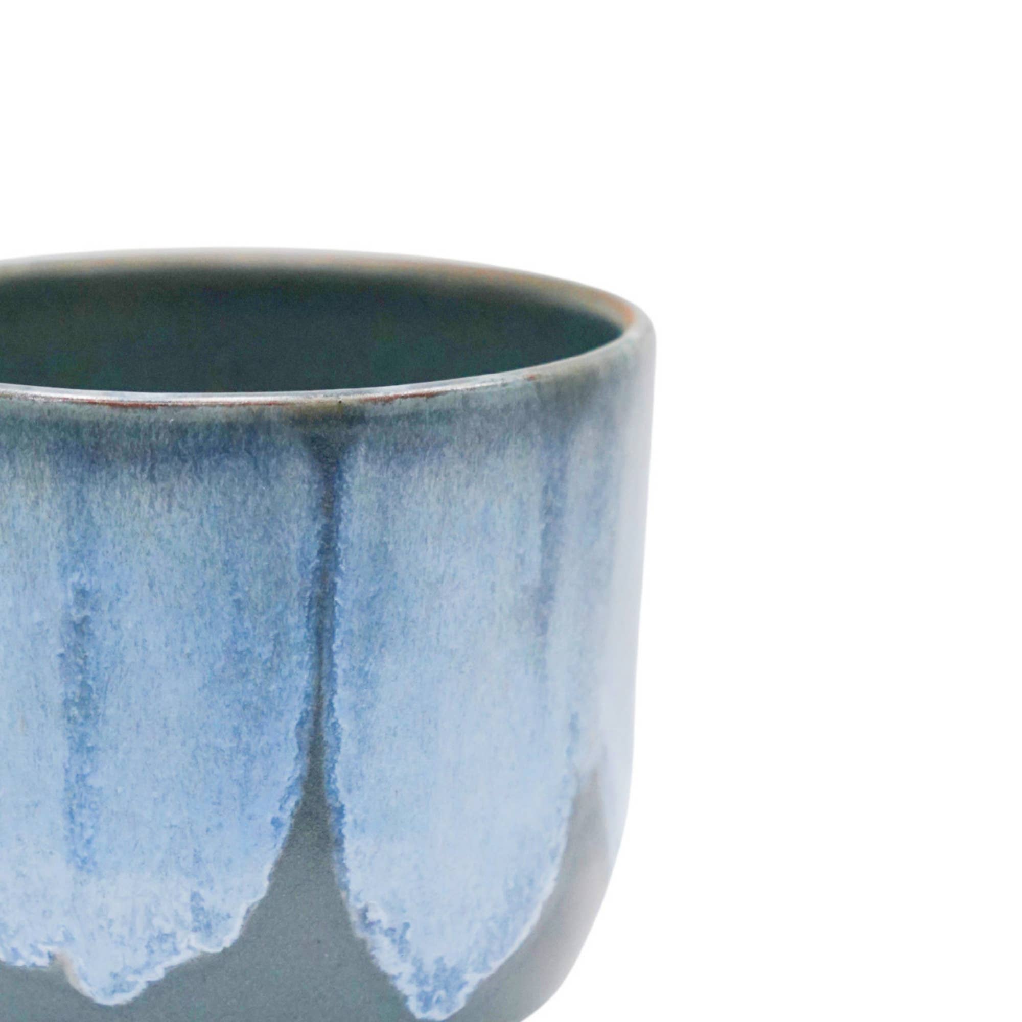 Rowe Drip Reactive Glaze Planter H15cm x D16cm