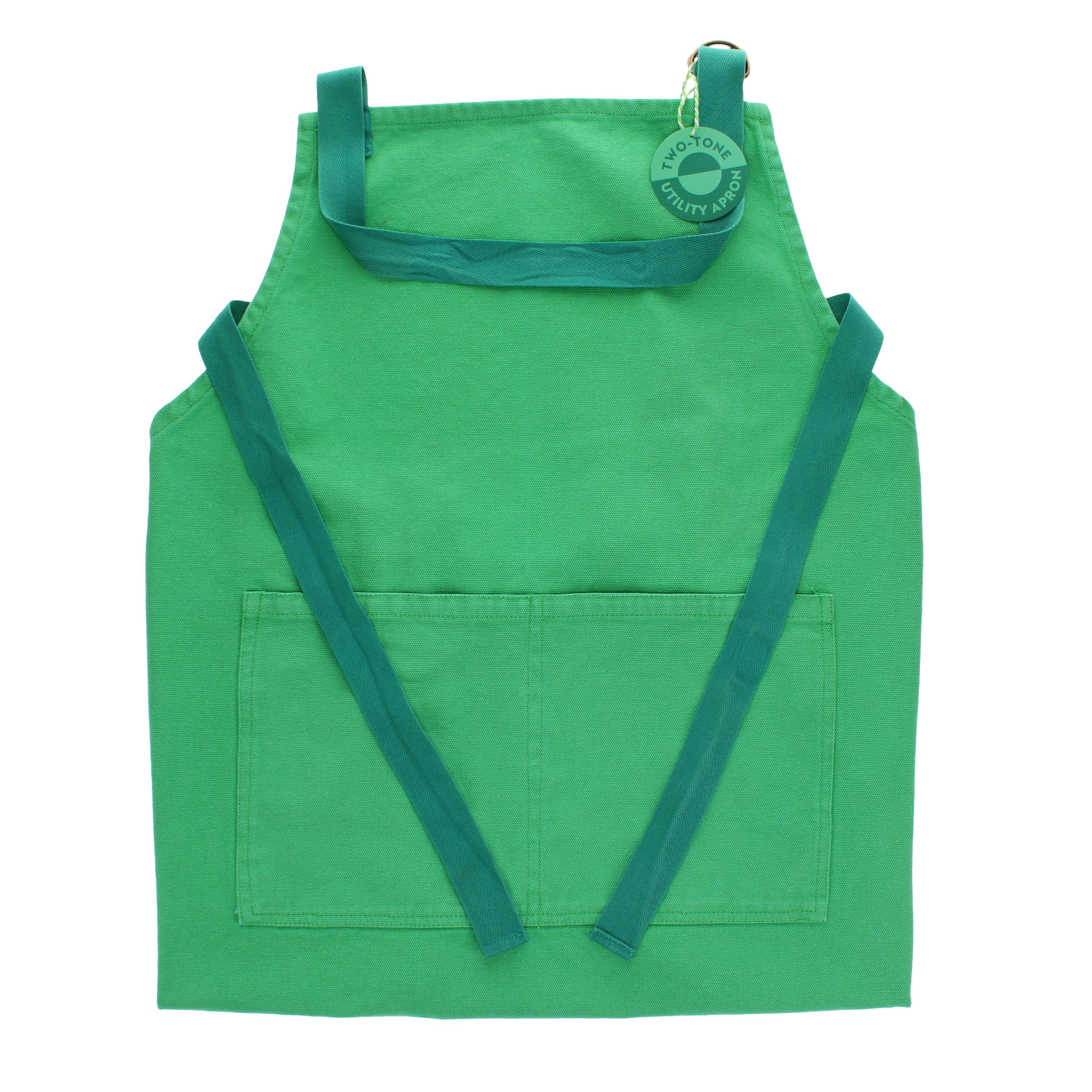 Two-tone utility apron - Green