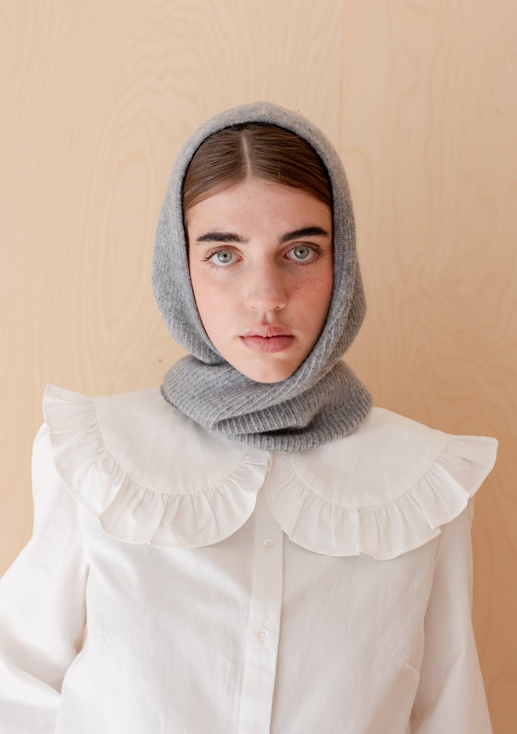 Merino Hood | Grey Two-Tone