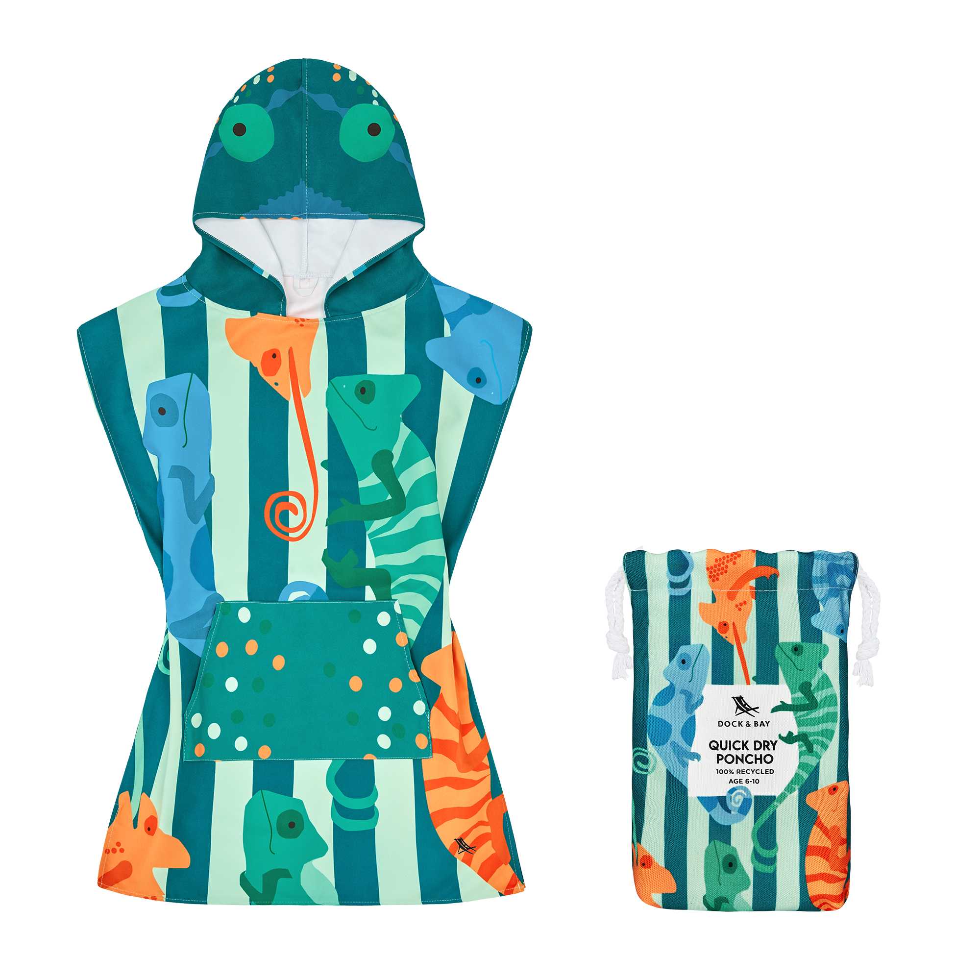 Kids Poncho - Karma Chameleon - Age 3-5