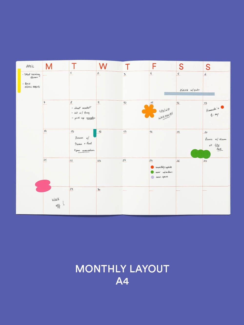 Monthly Planner A5