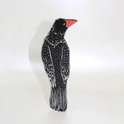 Rook in a Book Bookmark | Black Leather