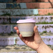 Ceramic Flat White Cup 6oz in Deia