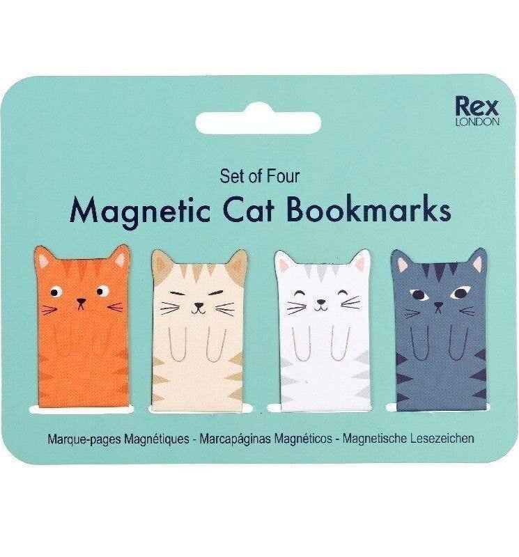 Magnetic Cat Bookmarks | Set of 4