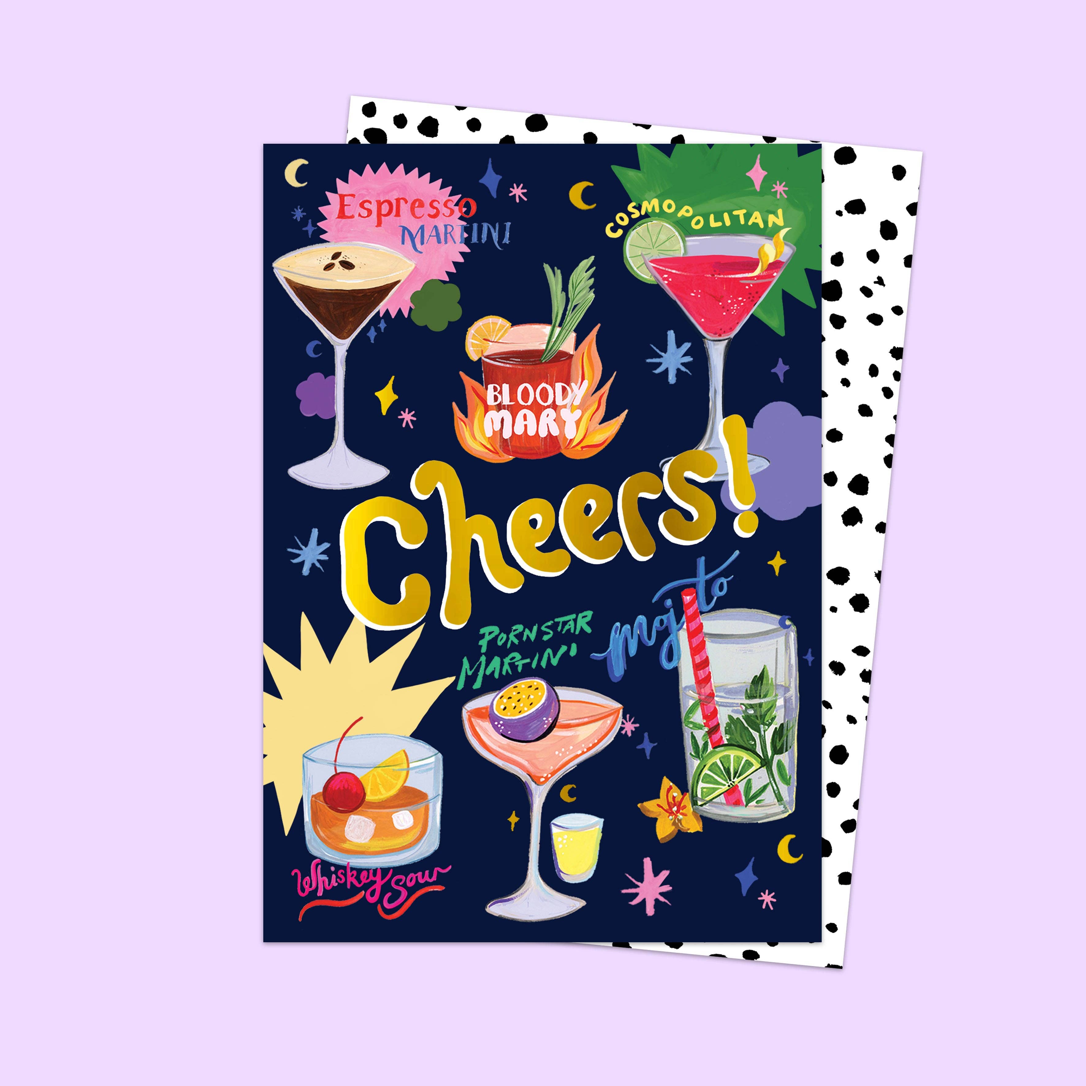 "Cocktail Cheers" Greeting Card