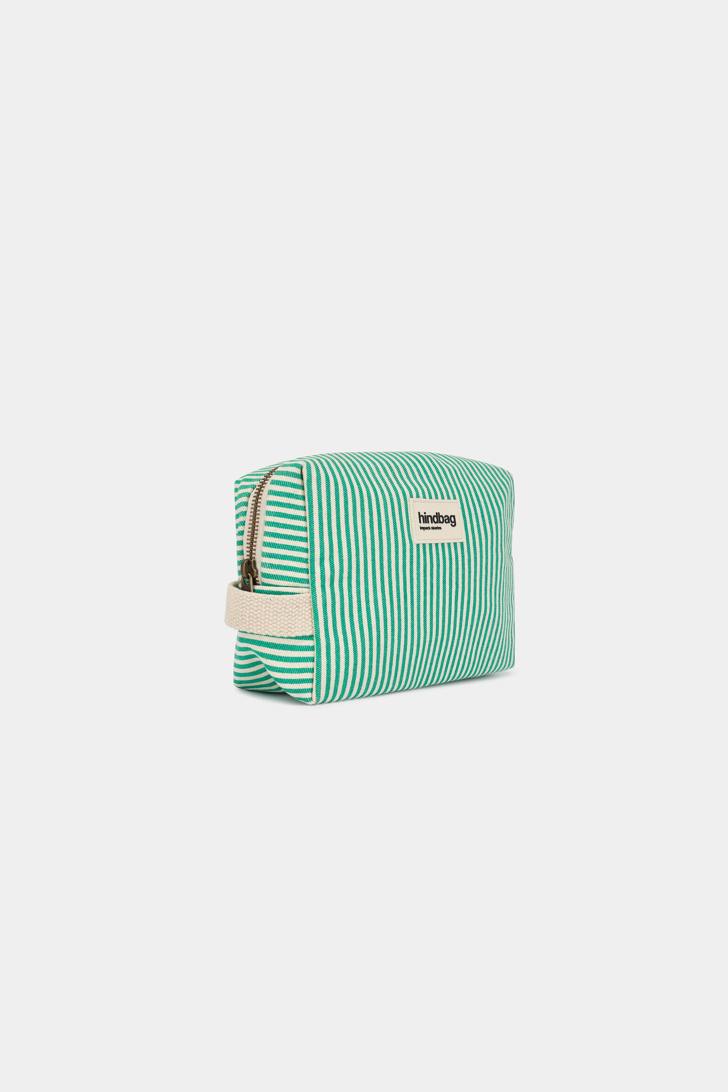 Toiletry Bag | Green Stripes