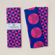 Luxury Patterned Tissue Paper Gift Wrap | Pink & Cobalt