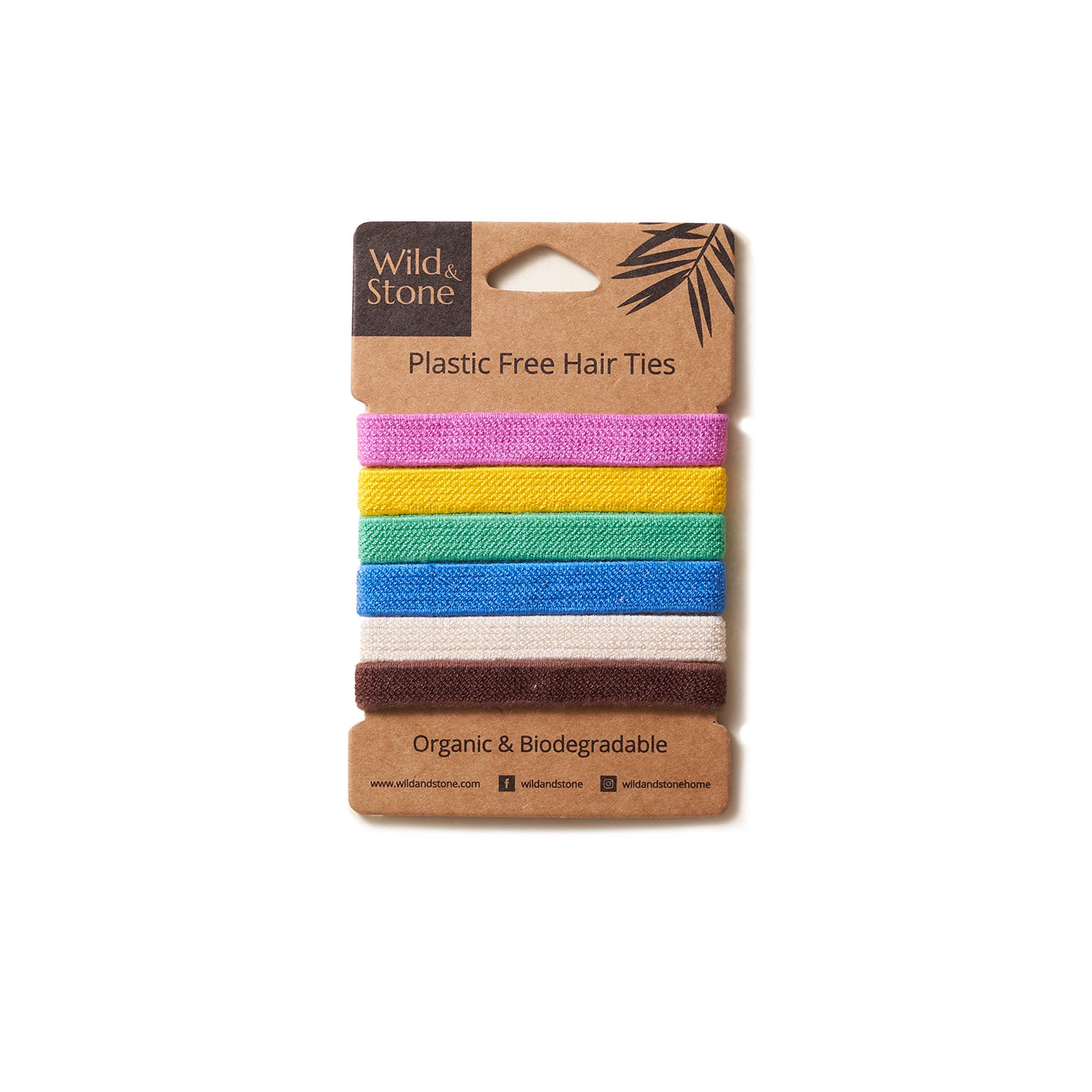 Hair Ties - Plastic Free | 6 Pack (Multi Colour)