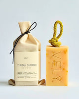 Natural Handmade Soap On A Rope "Italian Summer"