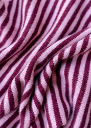 Merino Triangle Scarf | Pink Stripe