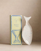 Party Stoneware Fish Platter | White