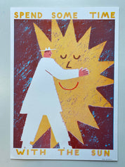 Spend Some Time With the Sun | Riso Print A3