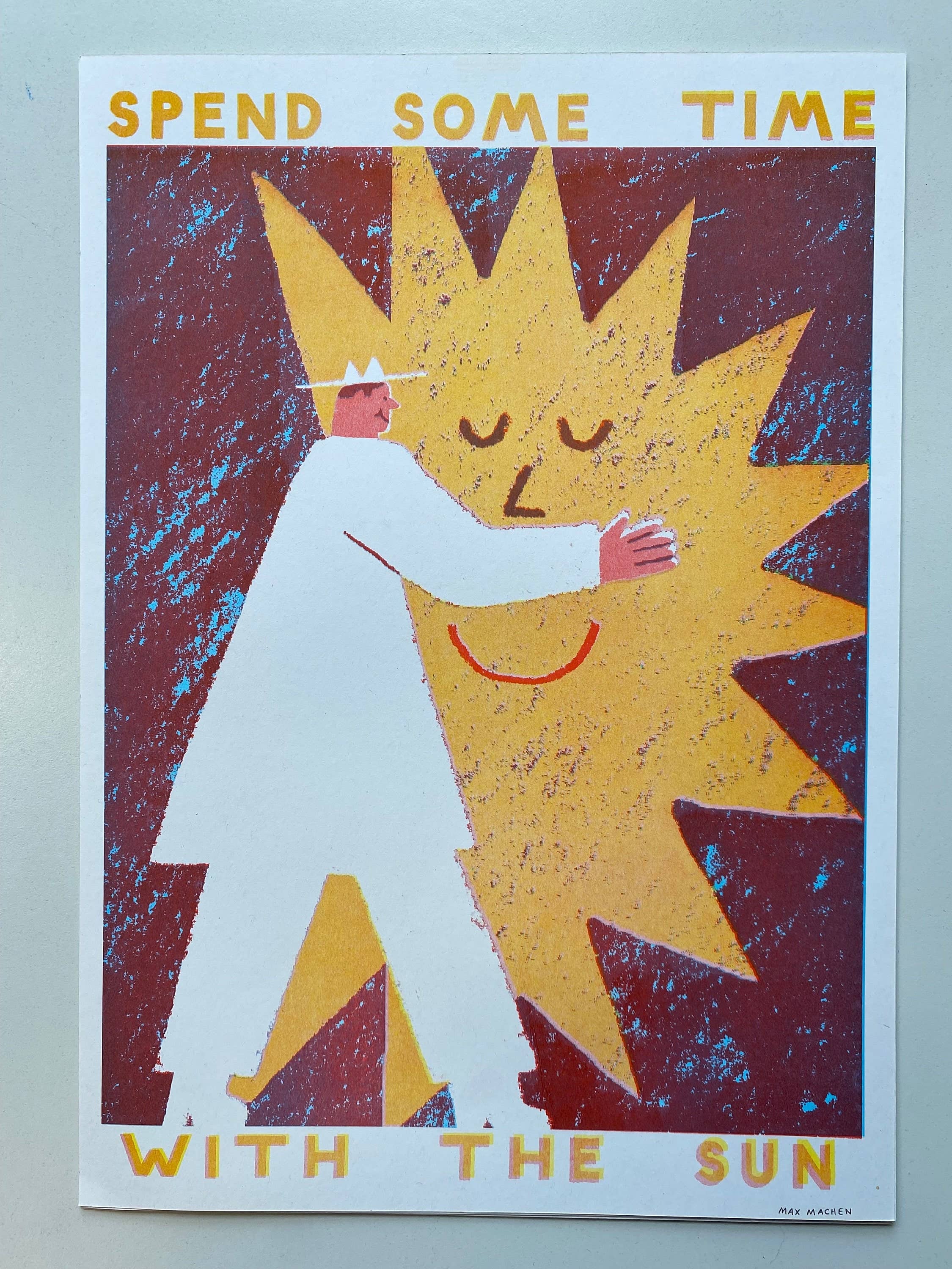 Spend Some Time With the Sun | Riso Print A3