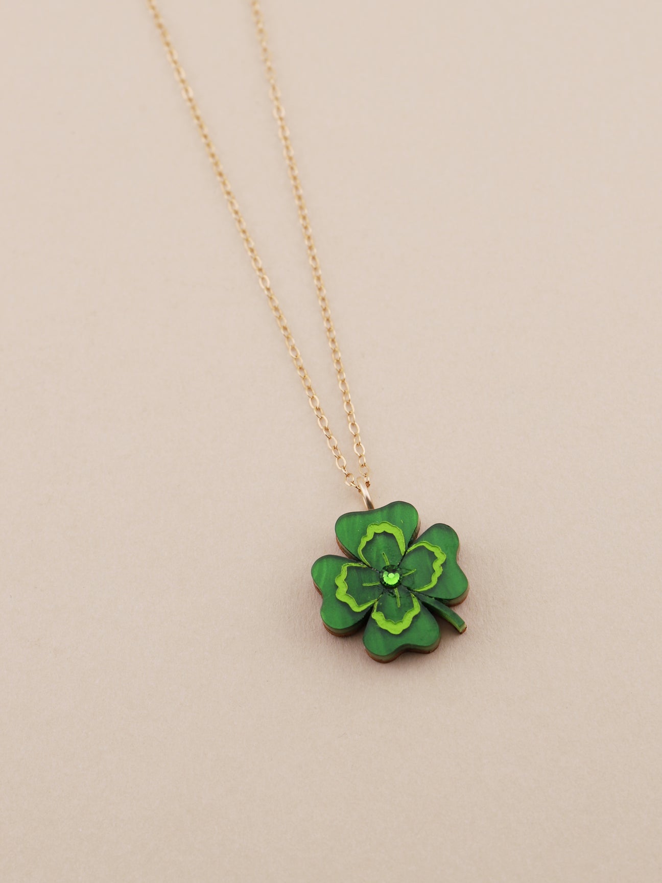 Four leaf clover necklace
