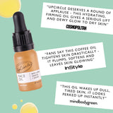 Organic Face Oil with Coffee Extract | Travel Size