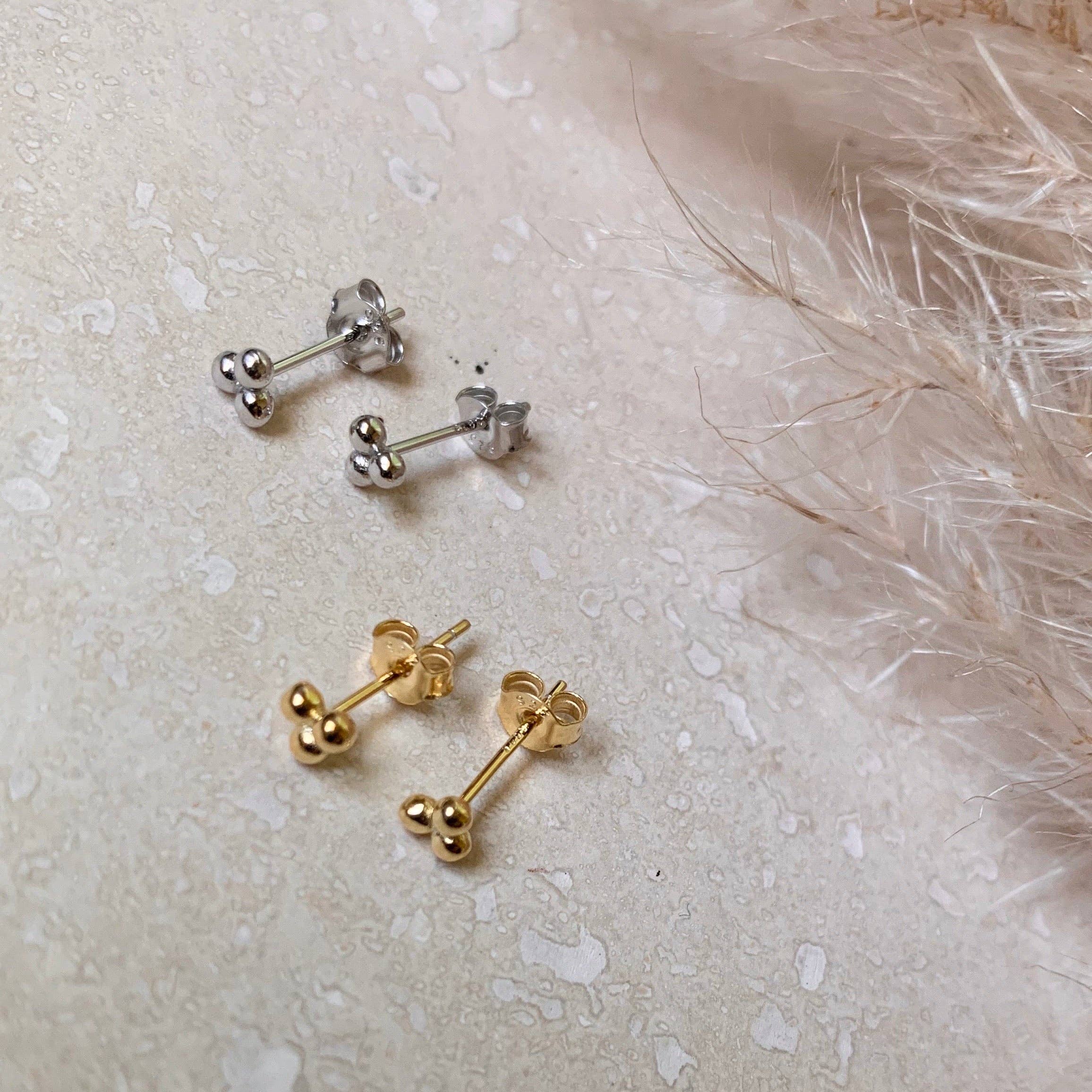 Trio Micro Studs by Little Nell, further view