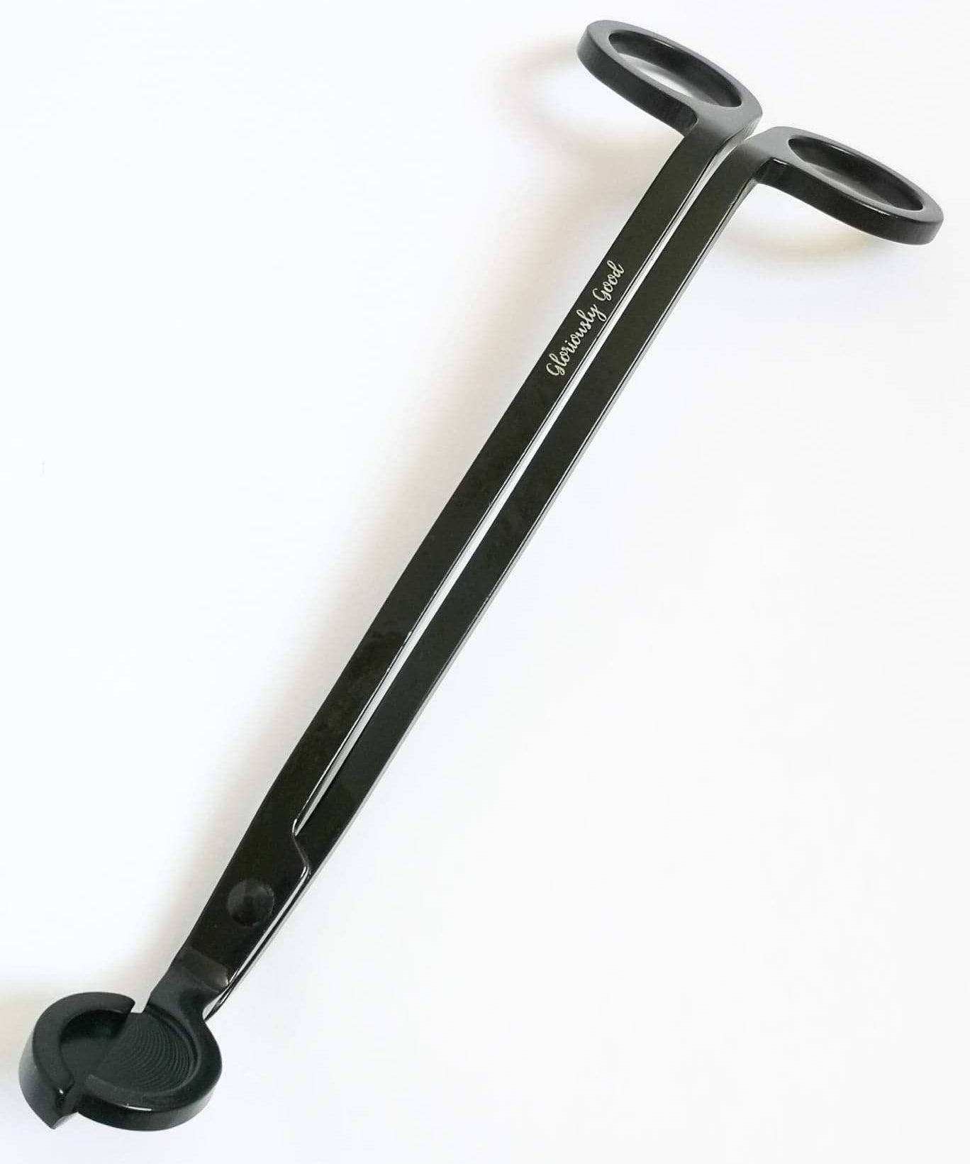 Satin black wick trimmer by Gloriously Good