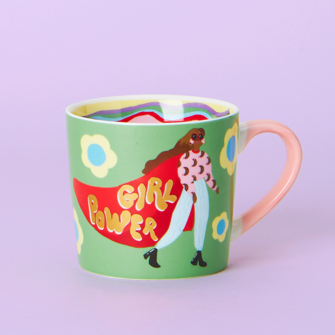 Girl Power mug by Eleanor Bowmer