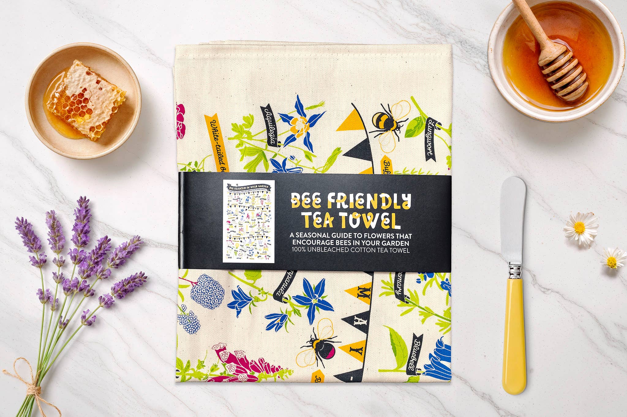 Bee Friendly Tea Towel