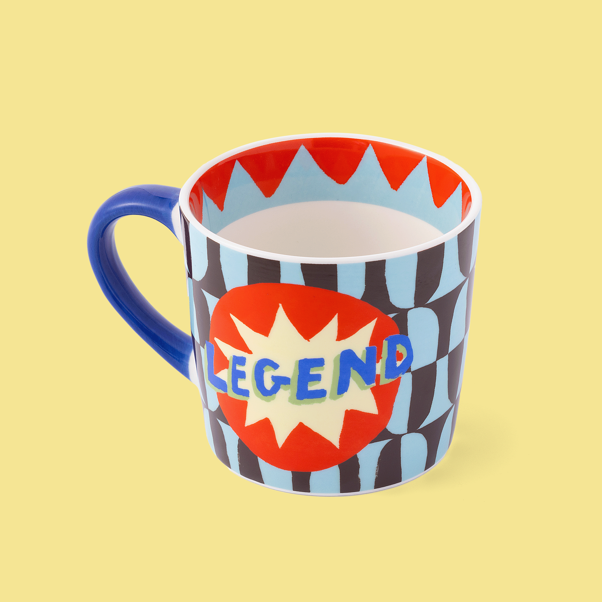 Geo Legend mug by Eleanor Bowmer, further view