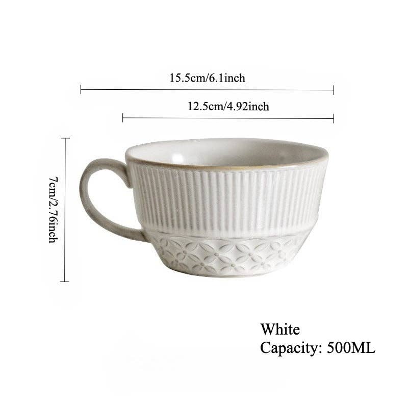 Japanese Kiln-Changed Ceramic XL Mug