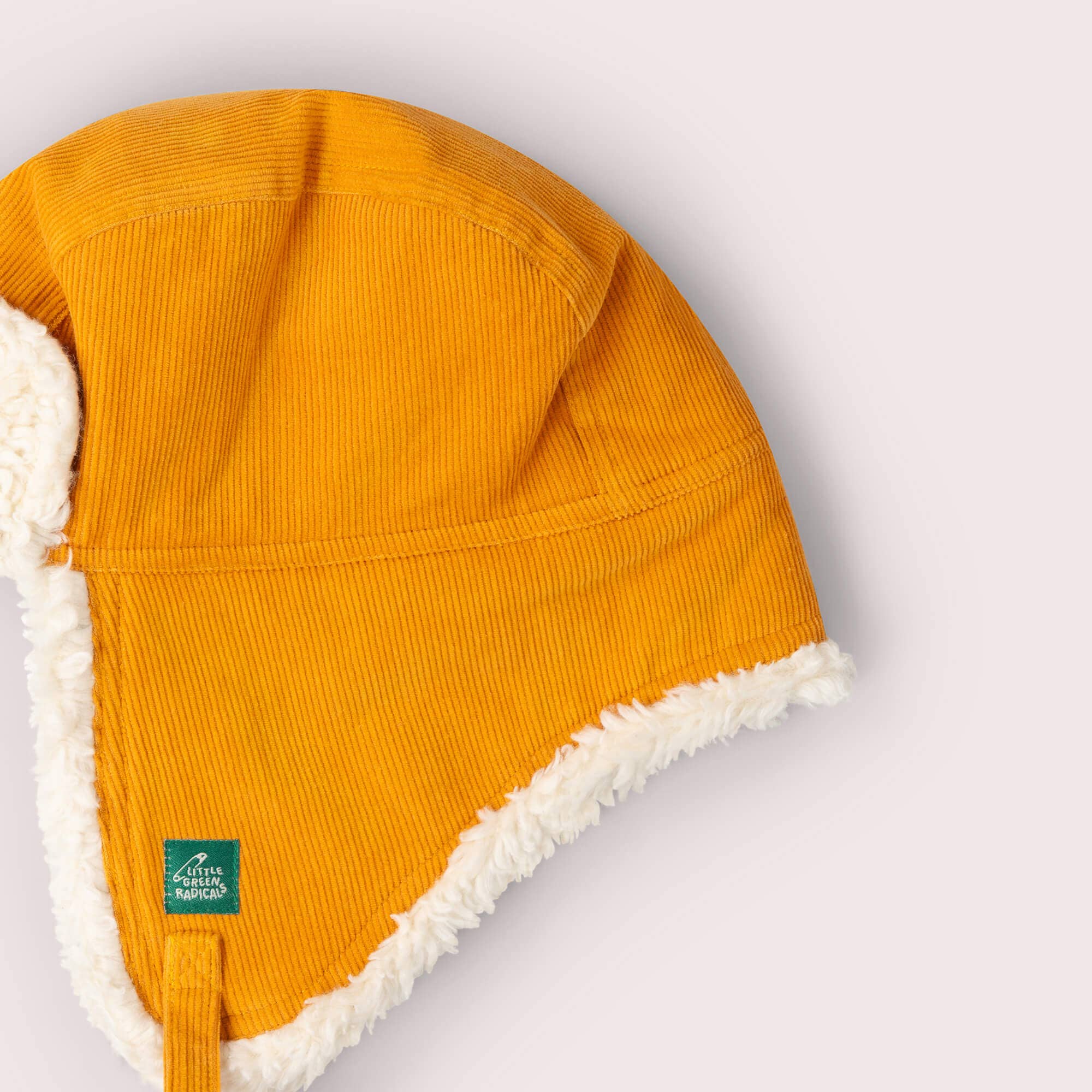 Sunflower Sherpa Fleece Cosy Hat by Little Green Radicals, further view