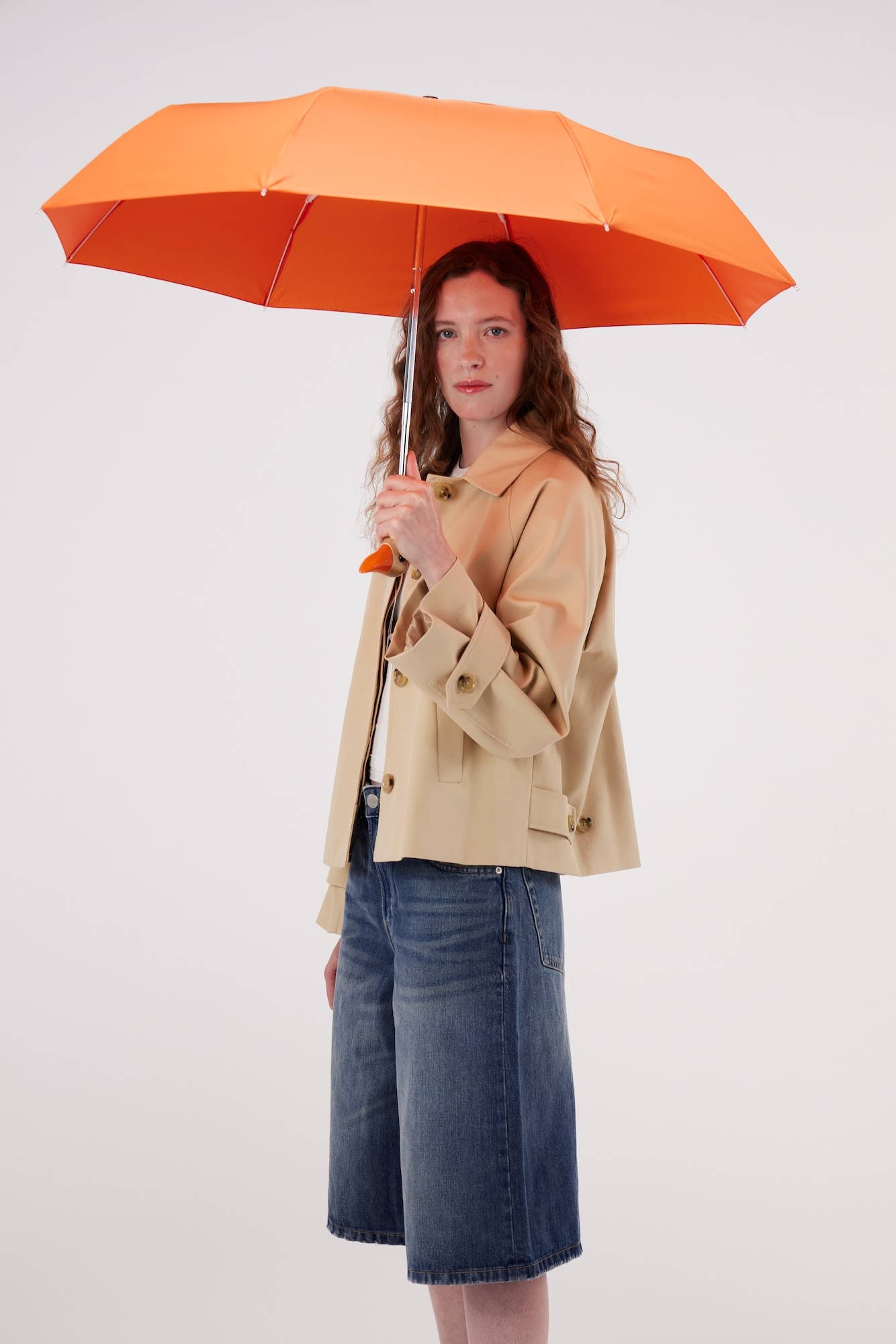 Papaya light orange umbrella by Original Duckhead, further view