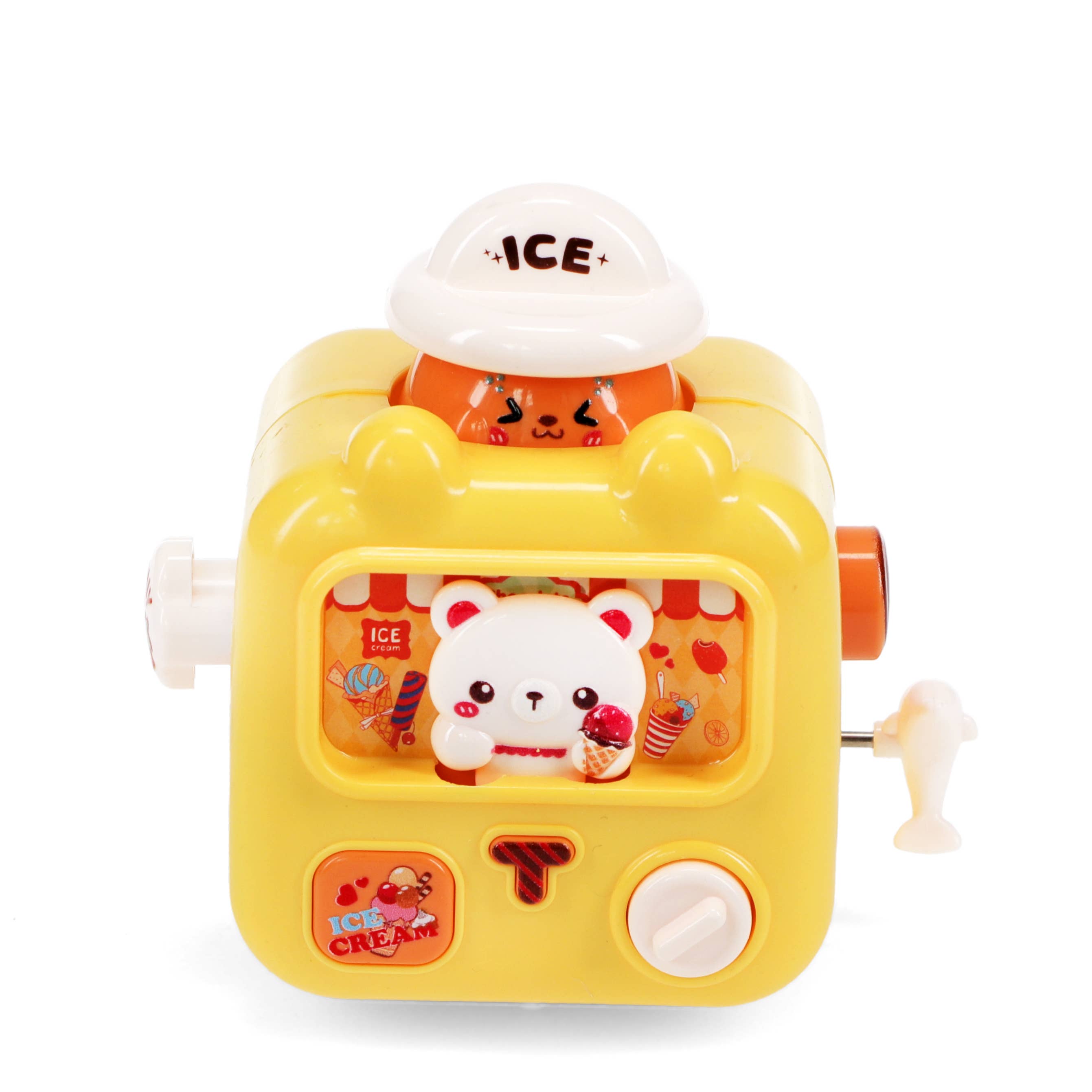 Wind-up ice cream van racer | Yellow
