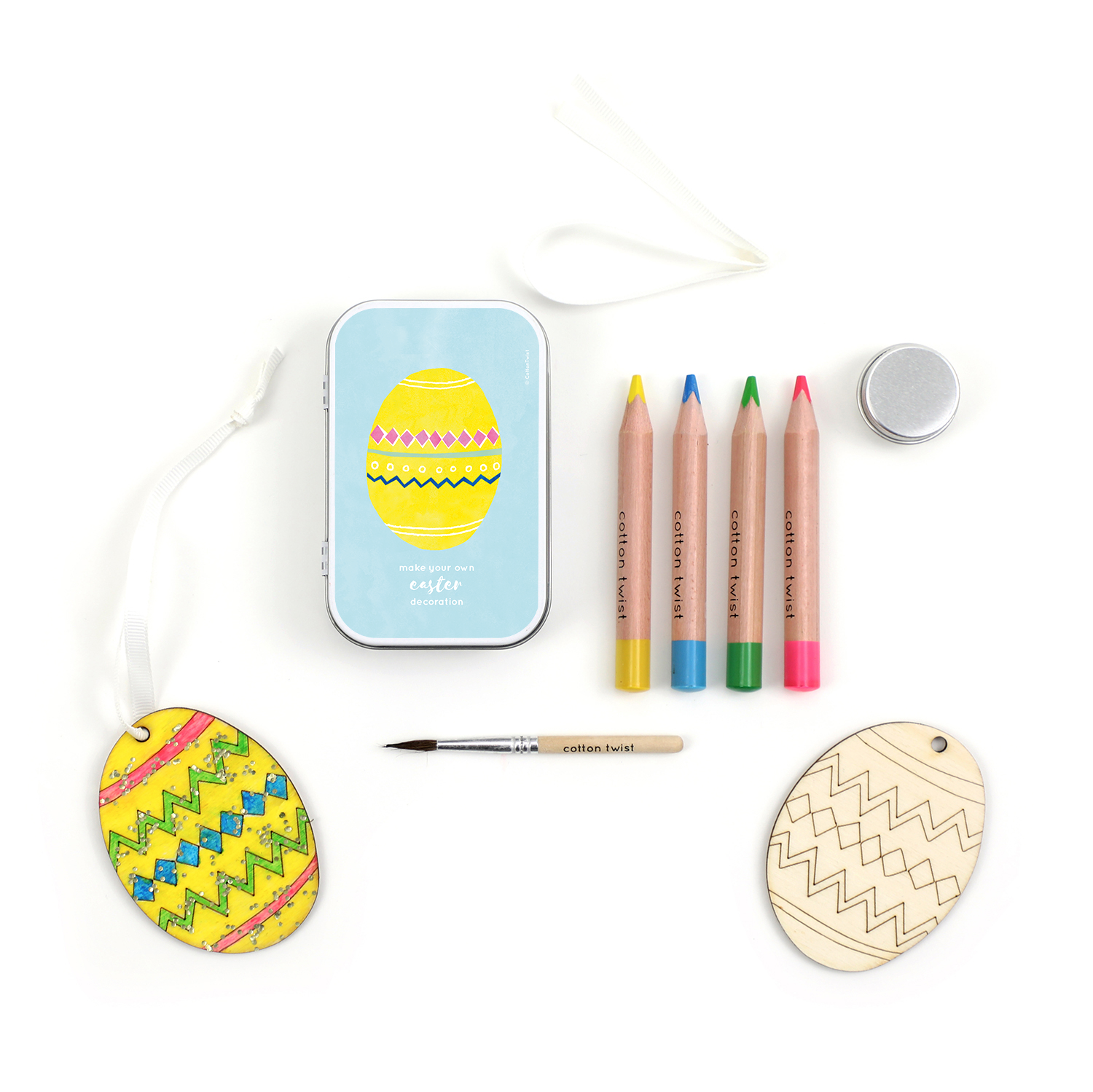 Easter Decoration Gift Tin | DIY Craft Kit for Kids