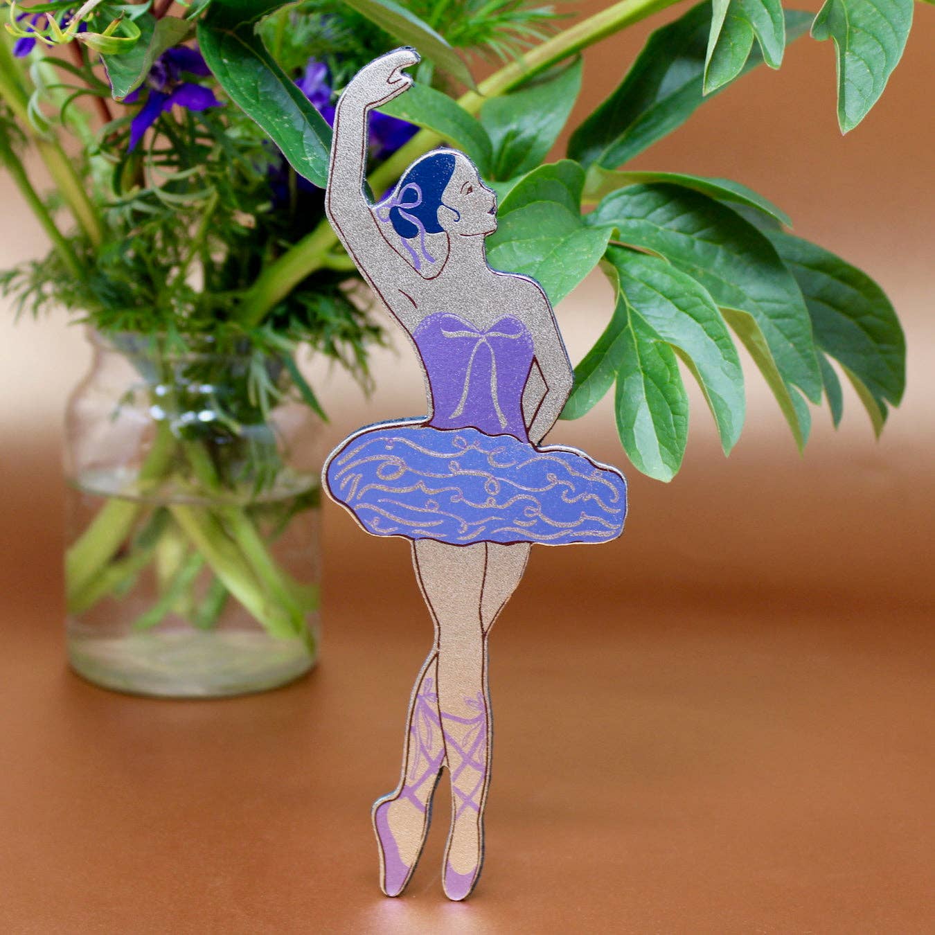 Ballerina Bookmark | Leather