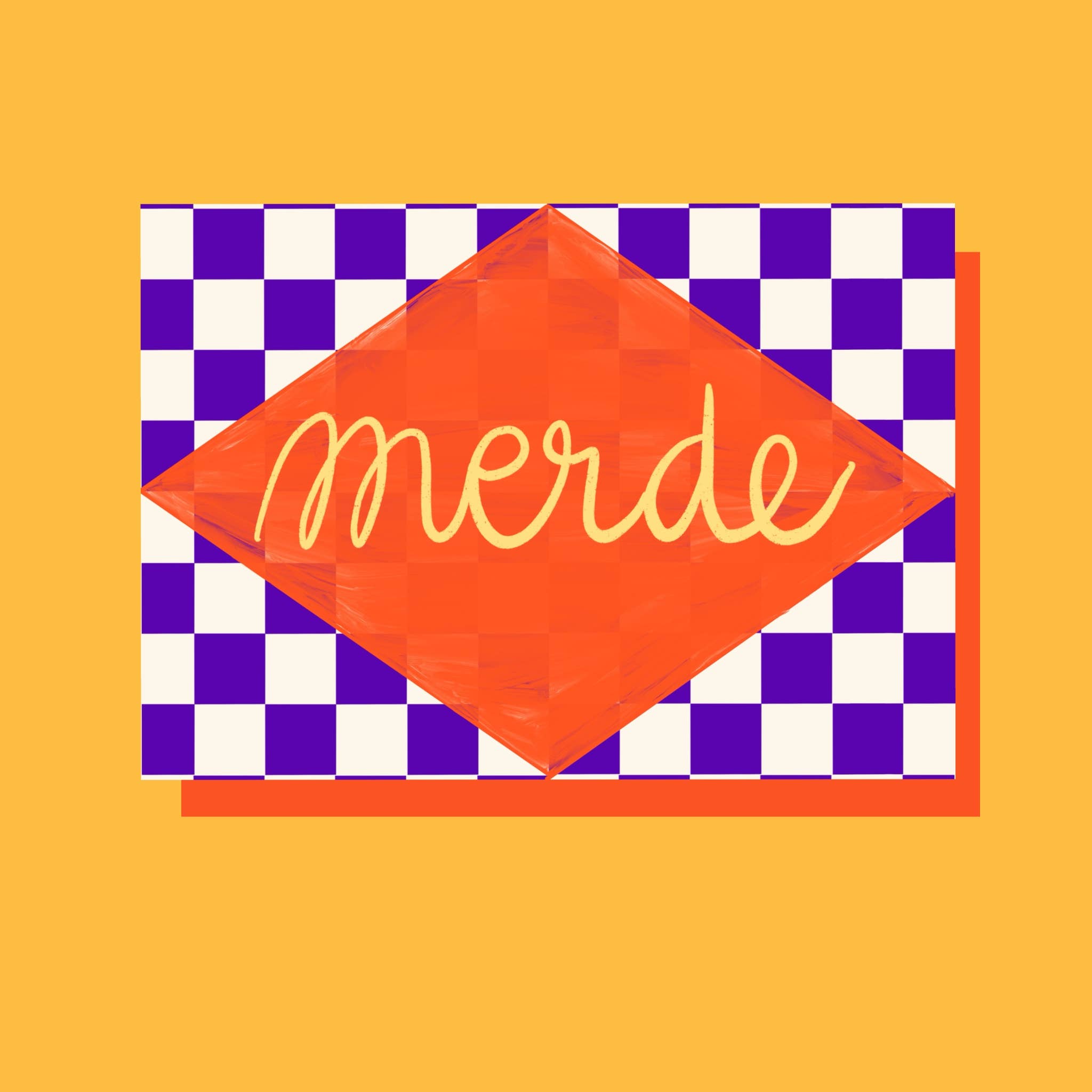 Merde | Art Print or Postcard