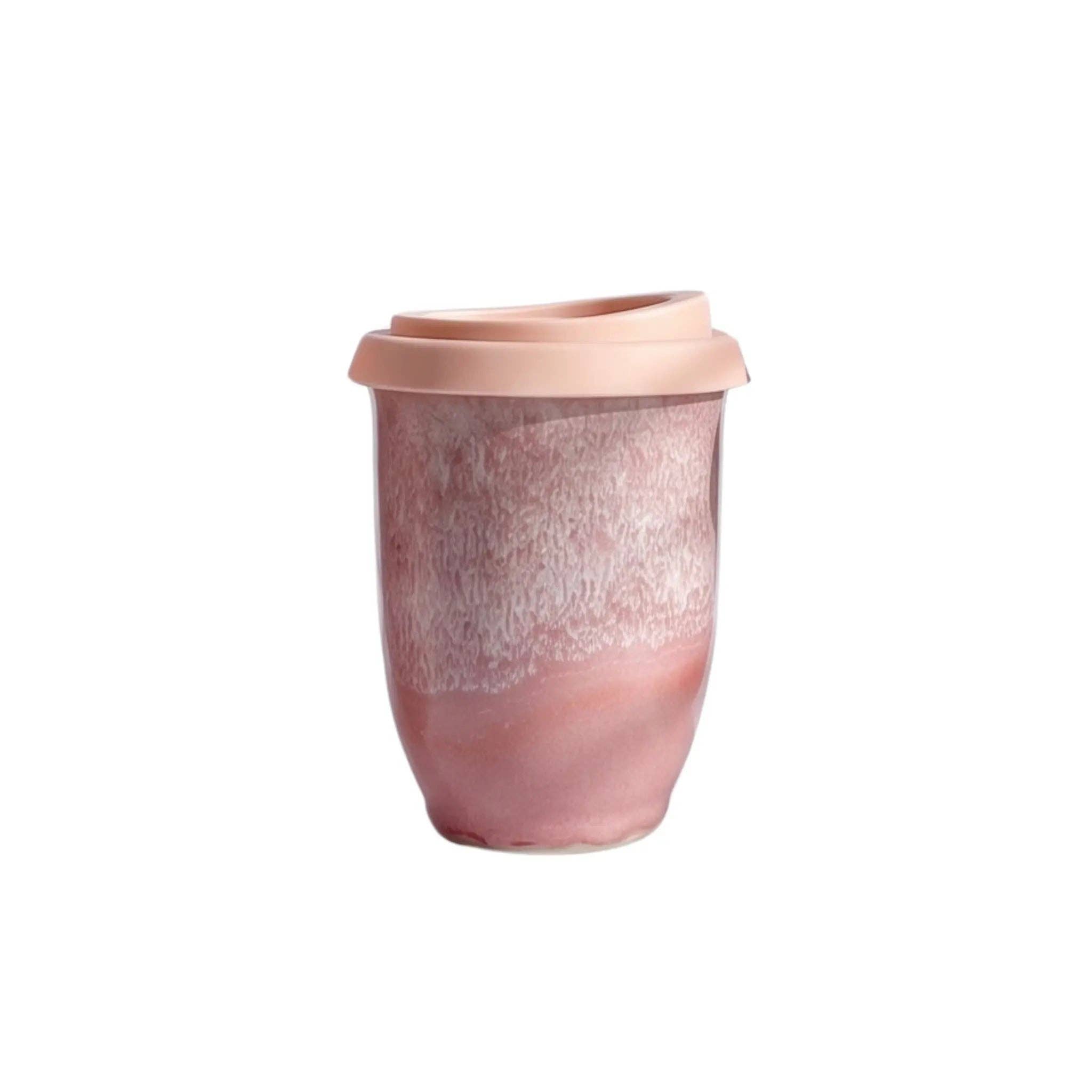Reusable Ceramic Coffee Cup 8oz in Seville Terracotta