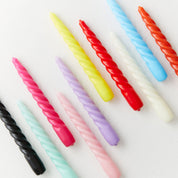 Candle Flair Twist Dinner Candle | Fuchsia Pink, Hand Dipped