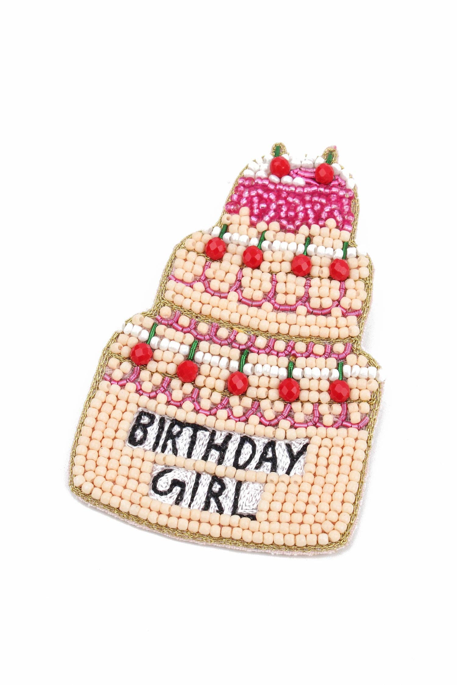 'Birthday Girl' Cake Brooch