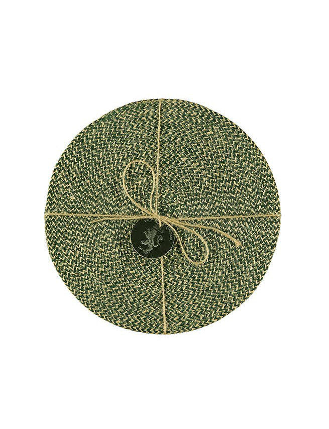 Jute Placemats | Olive, Set of 4