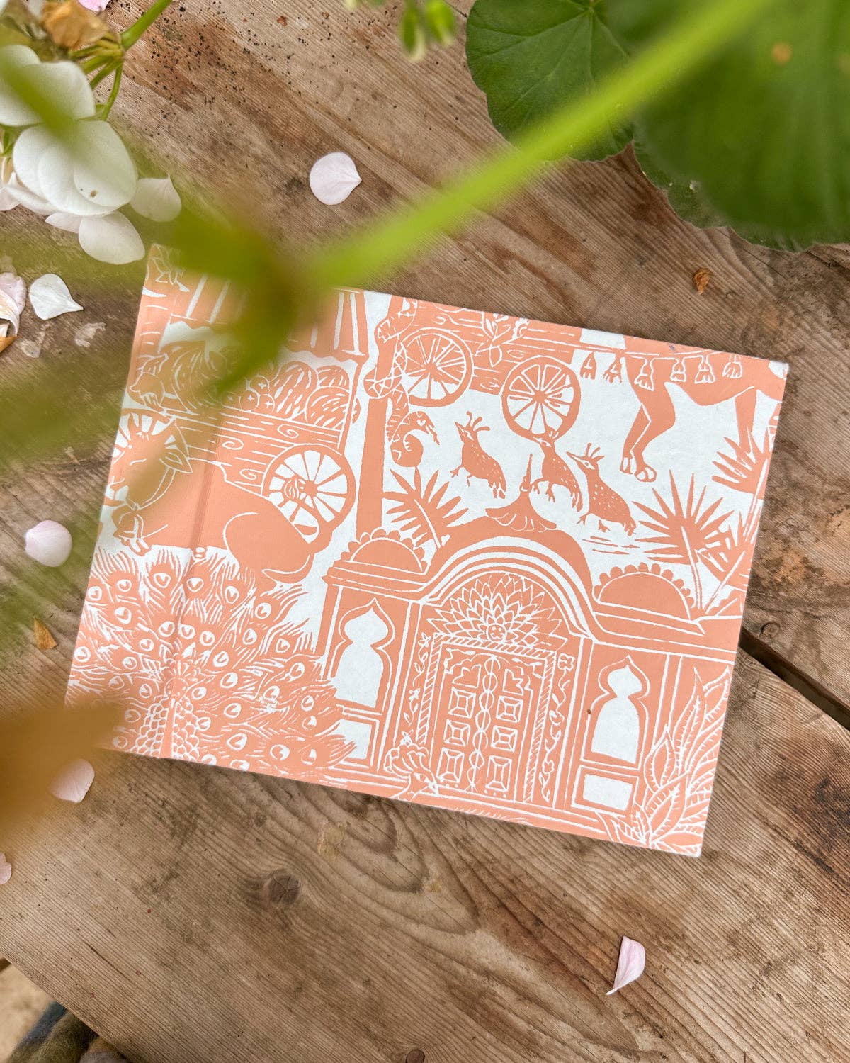 Hand Printed Hardback Photo Album 'Indian Toile’